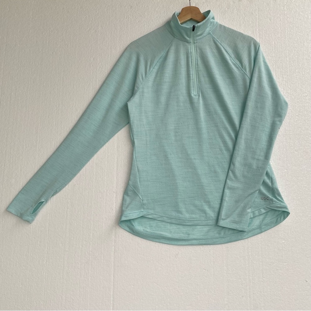 DSG Aqua Long Sleeve Quarter-Zip Top - Picture 2 of 6